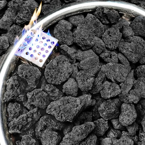 10lb black lava - black, fire