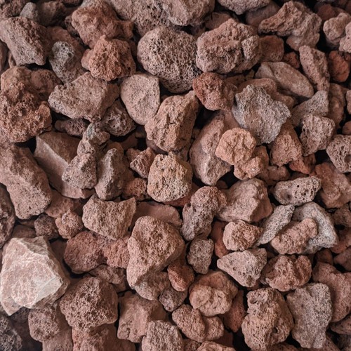 Red lava rocks - red,