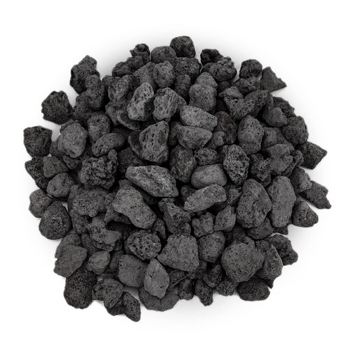 10lbs black lava rock - black,