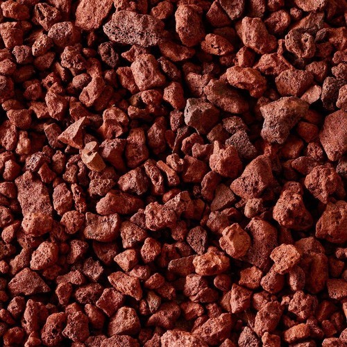 Red porous cinder - red, rocks