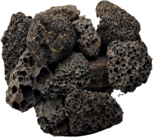 Large black lava rocks - lava,
