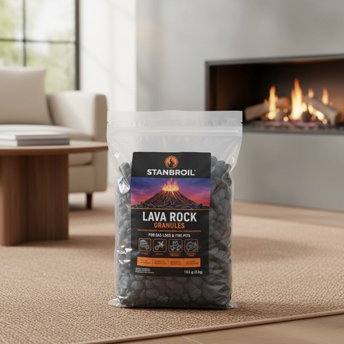 Durable black lava - black,